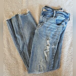 Old Navy Mid-Rise Rockstar Super Skinny Ripped Jeans - 4